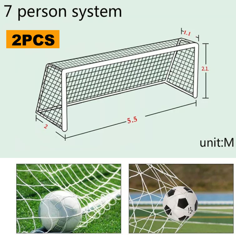 Soccer Goal Net Standard Size 5/7/11 for Feild Match Football Replacement Net 