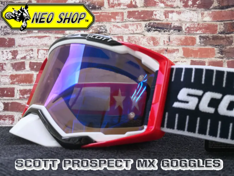 ภาพหน้าปกสินค้าแว่นวิบาก SCOTT สีแดงขาวเลนส์ฟ้าใส (งานเฉพาะตัวแว่น1ชิ้น) แว่นตากันลม แว่นหมอบ MX Goggle SCOTT for Motorcross  (Color:White-Red- Len:Blght) จากร้าน NEO SHOP MOTO บน Lazada