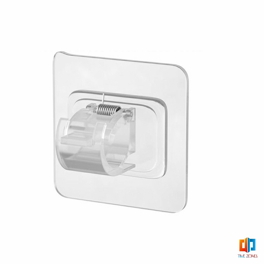 ตะขอยึดราวม่าน คลิปยึดราวม่าน ไม่ต้องเจาะผนัง สำหรับห้องครัว 1แพ้ค 2