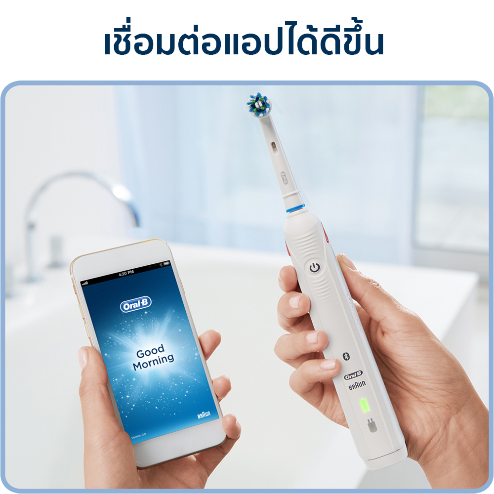 [ใหม่!] Oral-B ออรัลบี แปรงสีฟันไฟฟ้า สมาร์ตซีรี่ย์ 4 4000 Electric Power Toothbrush Smart4 4000