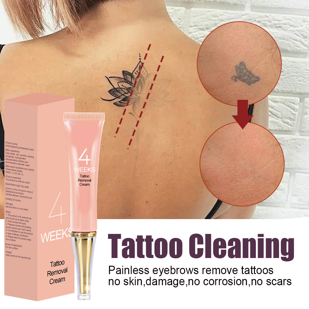 Hot Pigments Eraser Cream for Tattoo Painless Eyebow Tattoo Remover No Scars Unisex 13x3cm