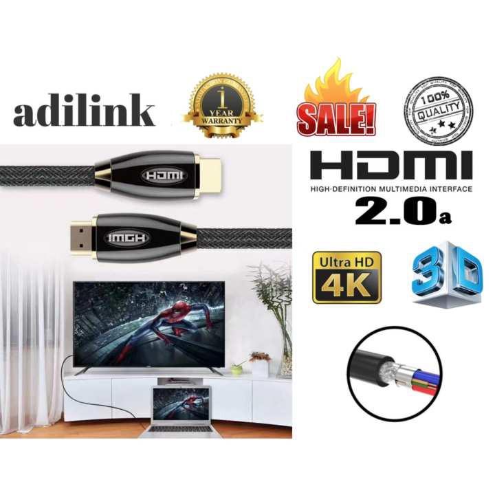 SALE สาย HDMI 2.0 (Hdtv) Male To สาย HDMI Male ยาว 1.8M เมตร V2.0 4k 3D HD1080P FULL( Adilink ) #คำค้นหาเพิ่มเจลทำความสะอาดฝุ่น Super Cleanสาย AC PoWer1.8 G-LINGการ์ดรีดเดอร์ Card Readerสายต่อจอ Monitorสายชาร์จกล้องติดรถยนต์