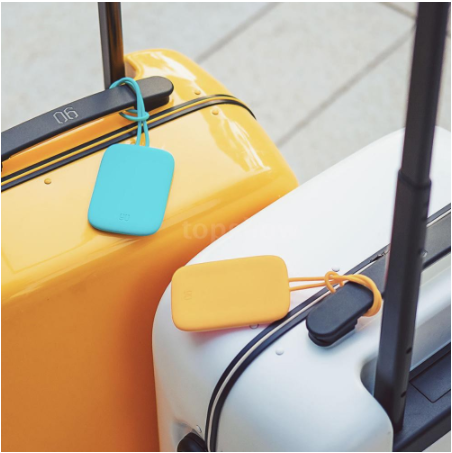 90FUN Silicon Luggage Tag - Blue ป้ายแท็กซิลิโคนสําหรับติดกระเป๋าเดินทาง