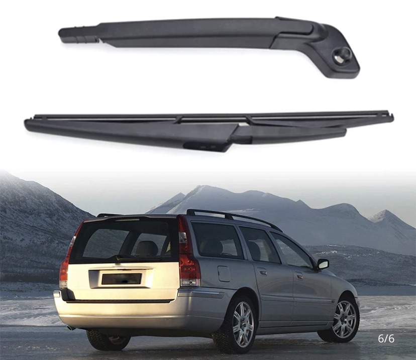 Wiper 14" Rear Wiper Blade & Arm Set Kit For Volvo V70 XC70 Facelifted