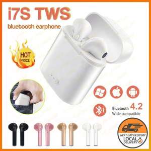 หูฟังบลูทูธไร้สายi7S TWS Bluetooth4.2 Mini Wireless Music Bluetooth Earphone Twins With Charging Boxรุ่นสองหู 2ข้าง แบบคู่พร้อมกล่องชาร์จ