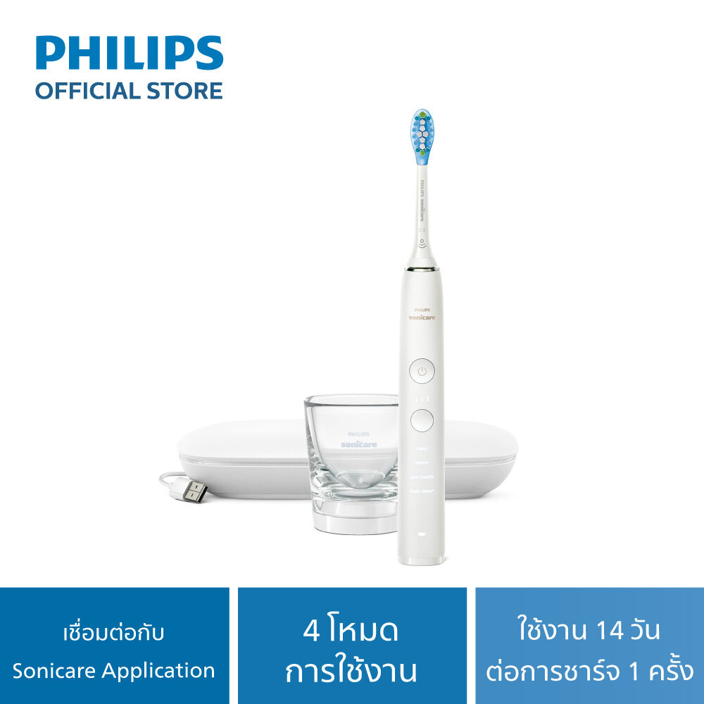 Philips Sonicare Electric Toothbrush connected appplication (White) HX9912/50 แปรงสีฟันไฟฟ้า Sonic พร้อมแอป