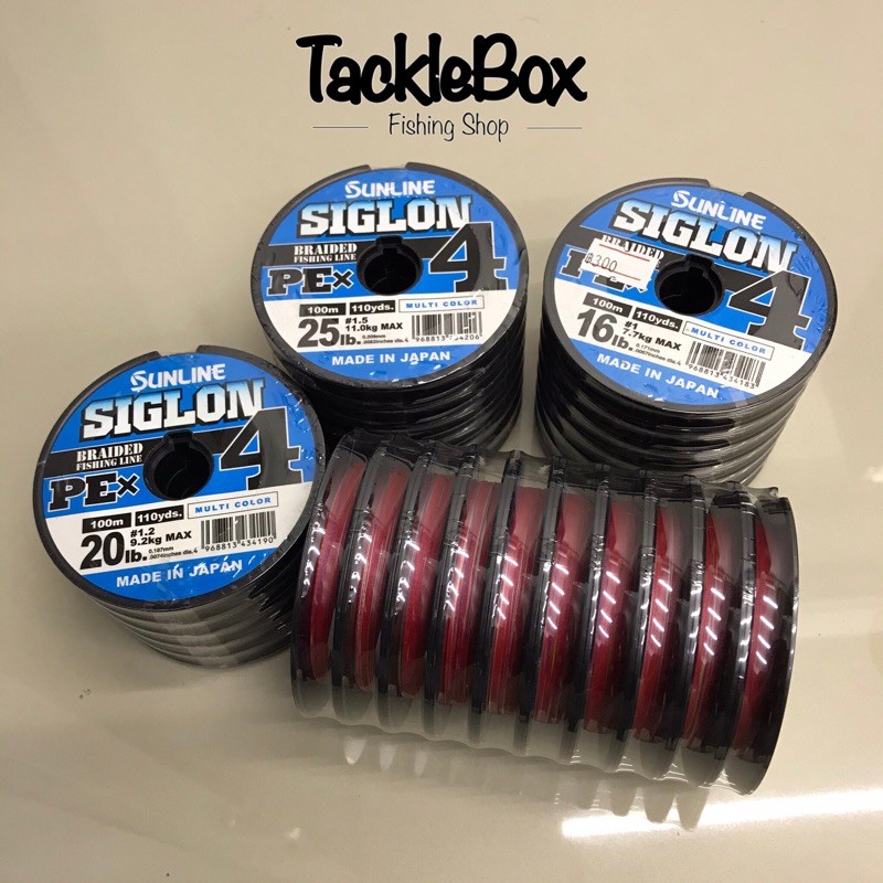 สาย PE Sunline SIGLON X4 ความยาว 100 เมตรต่อเนื่อง บริการเก็บเงินปลาย ...