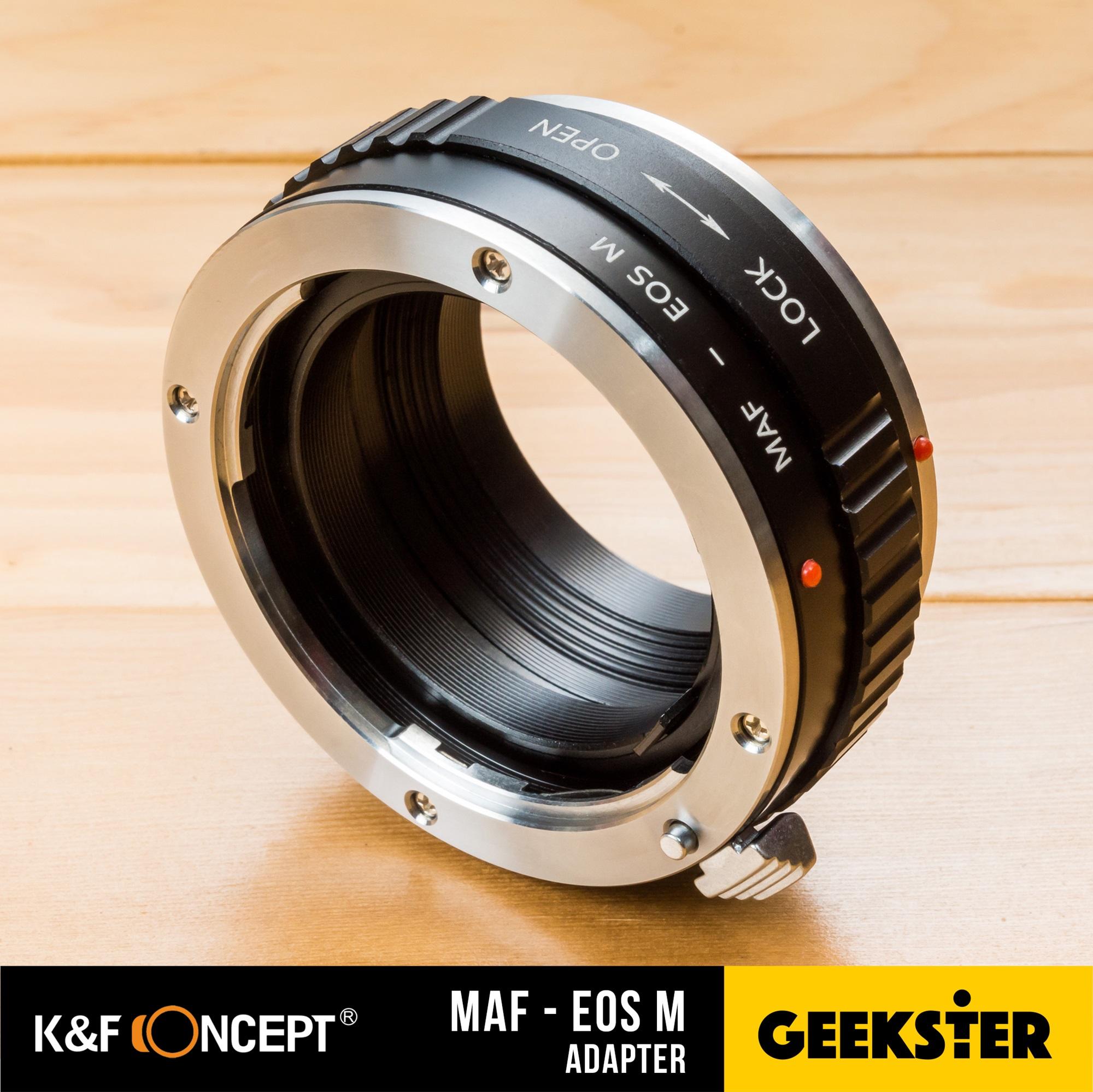K&F MAF-EOS M Adapter แปลงเลนส์ Minolta AF / Minolta A เพื่อเอามาใส่กล้อง Canon Mirrorless ได้ทุกรุ่น ( Lens mount adapter Mount MAF For Canon ) ( เมาท์แปลง อแดปเตอร์ ) ( MAF-EOS M / MAF-EOSM ) ( MAF EOS M / MAF EOSM ) ( Geekster )