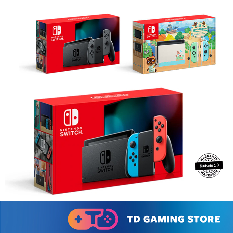 Nintendo Switch NEON Blue Red / Gray / Animal Crossing Limited Edition  Asia Version ประกัน 1 ปี by MAXSOFT Singapore