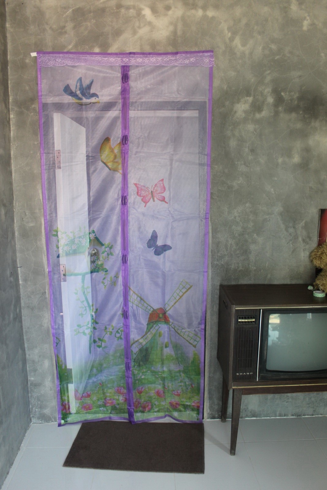 nongmindshops  mosquito net  มุ้งกันยุ้ง ผ้าม่าน กันแมลง มุ้งประตู เข้า - ออกบ้าน ขนาด 70*120 cm.