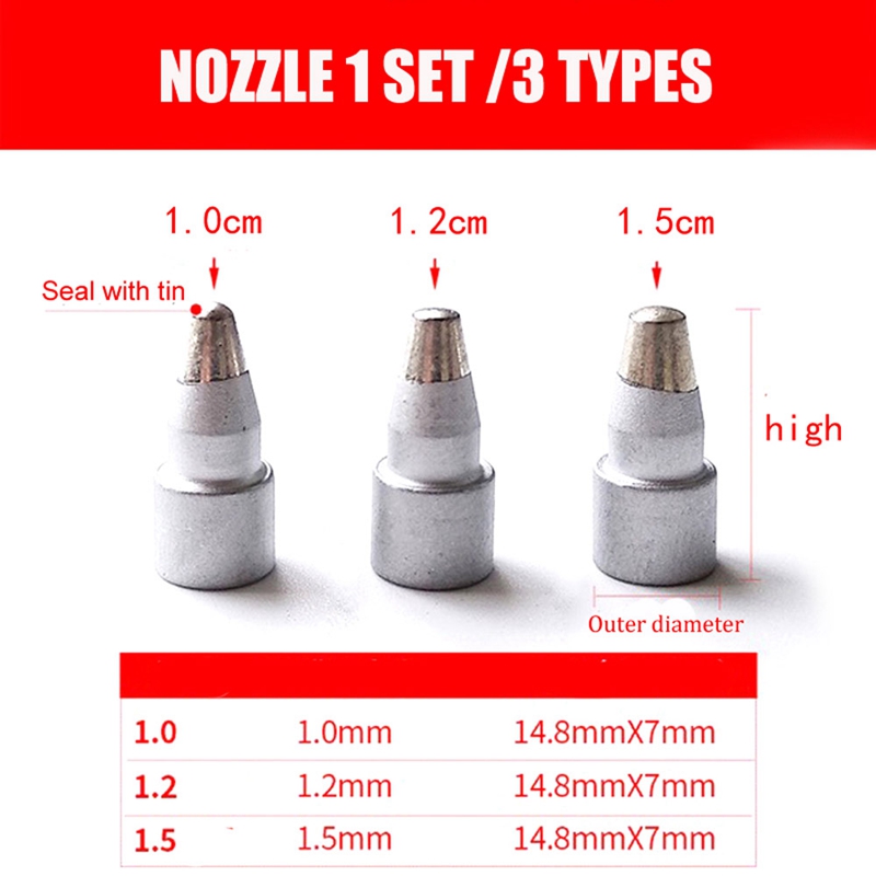 for Pro'sKit SS-331H Electric Desoldering Tool Vacuum Suction Solder Sucker Pump Accessories Replace for Nozzle