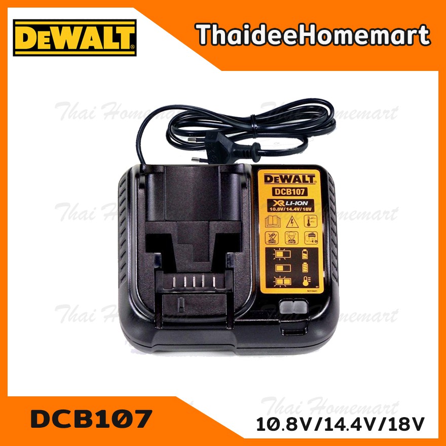 โปรโมชั่น DEWALT แท่นชาร์จแบตเตอรี่ 18V. รุ่น DCB107 (1.25A) รับประกัน ...