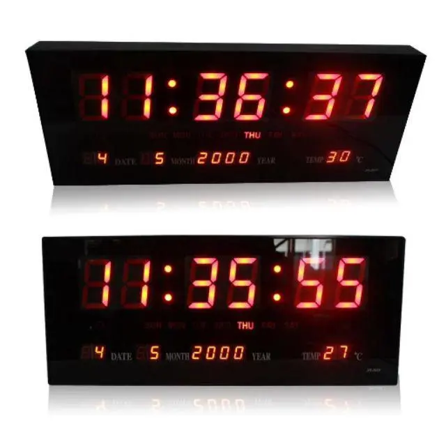 นาฬิกาดิจิตอล (JH3615) 36x15x3cm นาฬิกา ตั้งโต๊ะ LED DIGITAL CLOCK นาฬิกาแขวน นาฬิกาตั้งโต๊ะ