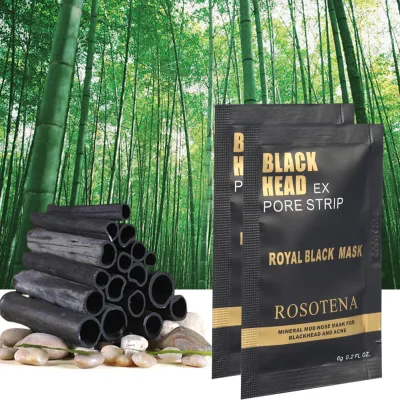 ครีมลอกสิวเสี้ยน Rosotena Black Head Ex Pore Strip Royal Black Mask 6g ระเบิดสิวเสี้ยน ลอกสิวหัวดำ สิวอุดตัน โคลนลอกสิวเสี้ยน มาส์กลอกสิว ครีมสิวหัวดำ