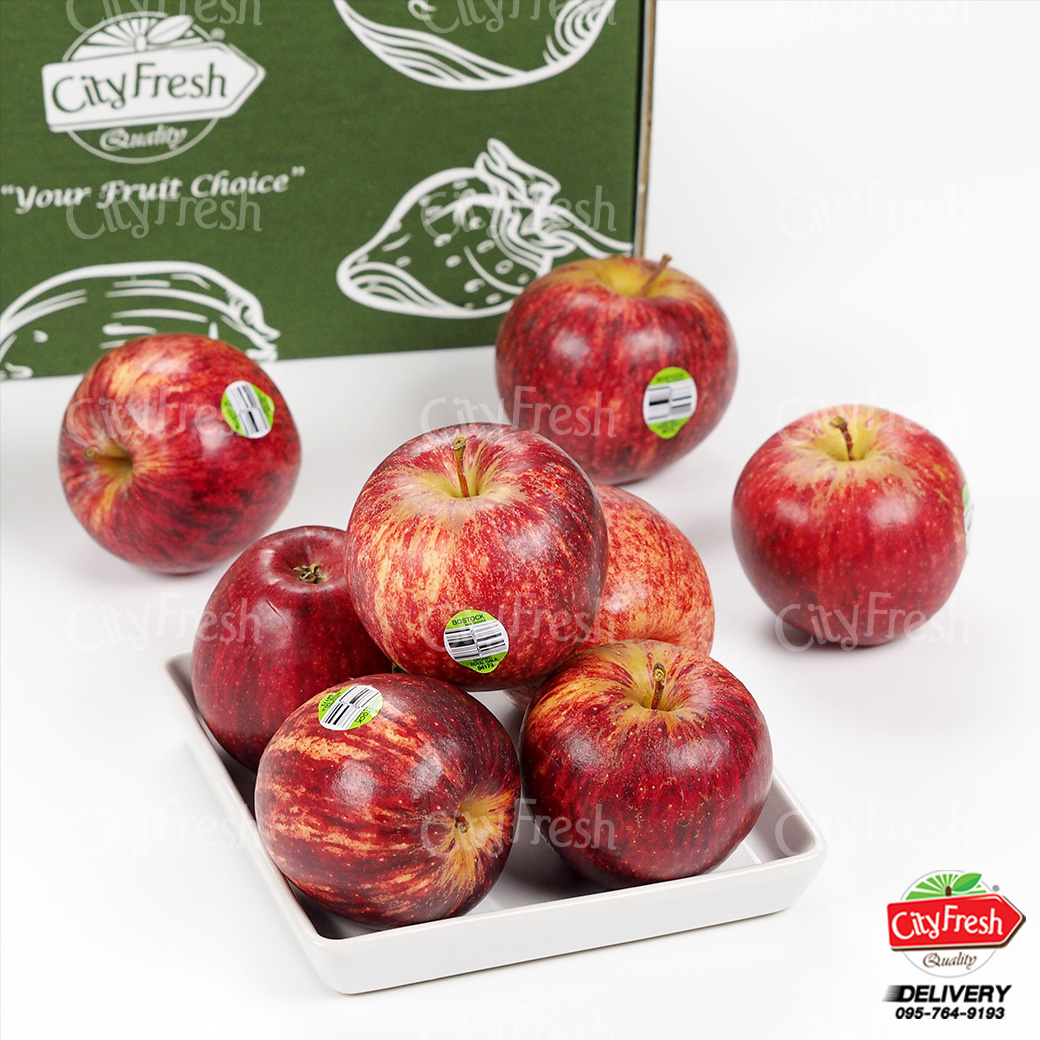 แอปเปิลกาล่า Organic (นิวซีแลนด์) Size 120 (1 ลัง 120 ลูก)
