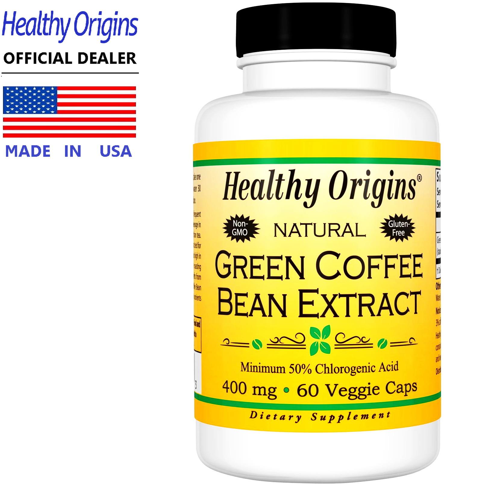 โปรโมชั่น Healthy Origins Green Coffee Bean Extract 400 mg x 60 เม็ด