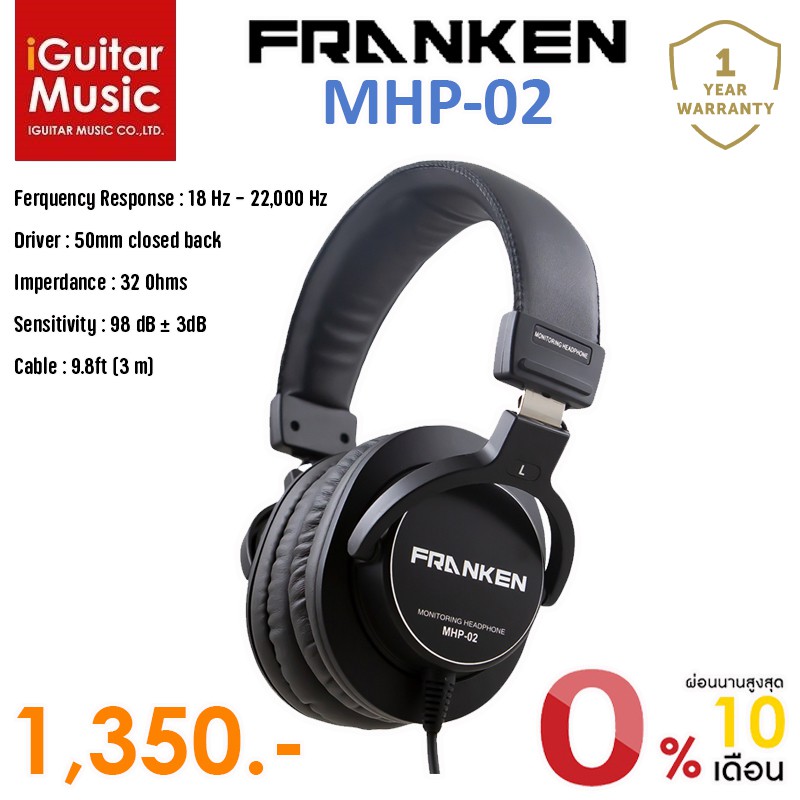 Franken MHP-02 Professional Monitor Headphones