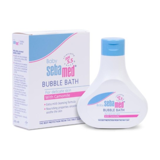 Sebamed Baby Bubble Bath 200ml ผลิตภัณฑ์ครีมอาบน้ำเด็ก ใช้ได้ตั้งแต่เด็กแรกเกิด ผลิตภัณฑ์เด็กที่คุณหมอแนะนำ