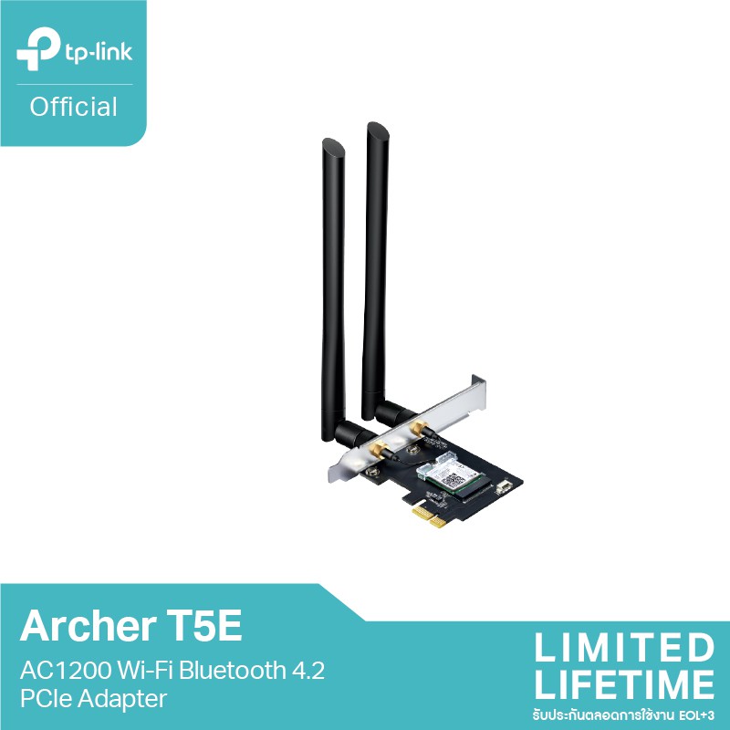ลดราคา TP-Link Archer T5E การ์ด WiFi AC1200 Dual Band PCI Express Adapter ตัวรับสัญญาณ WiFi สำหรับ PC รองรับ Bluetooth 4.2 #ค้นหาเพิ่มเติม ไฟอัจฉริยะ USB Adapter อุปกรณ์รับสัญญาณ หลอดไฟ Smart