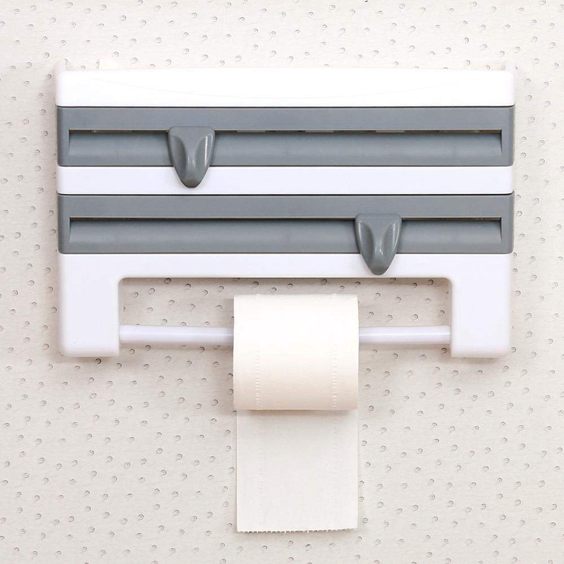 Kitchen Roll Holders Wall Mounted Kitchen Roll Dispenser Cling Film Tin
