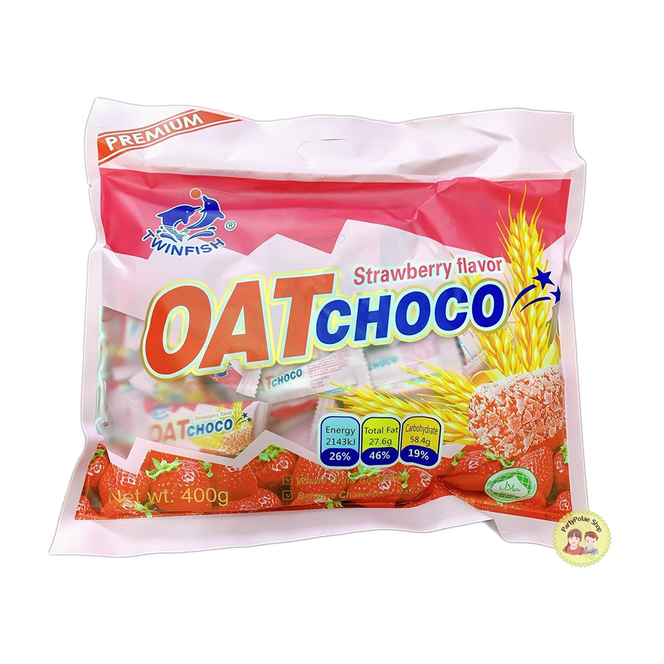 🚚💨พร้อมส่ง 👍Oat Choco ข้าวโอ๊ตอัดแท่งทั้ง 6 รส🌸🌼 สตรอเบอรี่