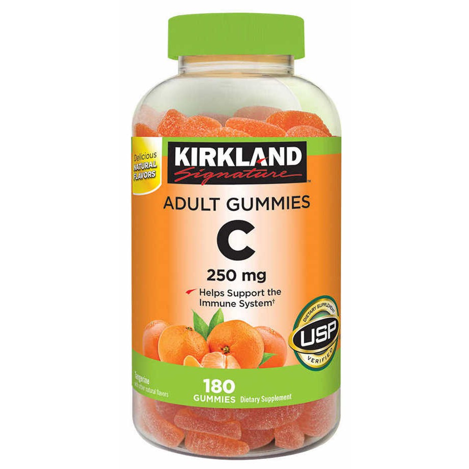 Kirkland ,Signature , Vitamin C 250 mg., 180 Adult Gummies , กัมมี่