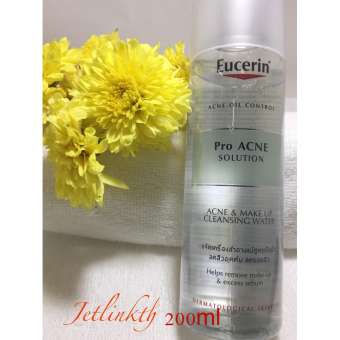 Eucerin Pro ACNE SOLUTION Acne&Make-up Cleansing Water 200ml (ตัวสินค้ามีการซีล)