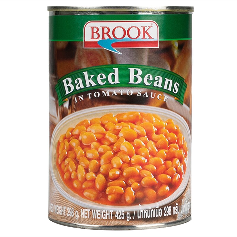 Brook baked beans 425 g.