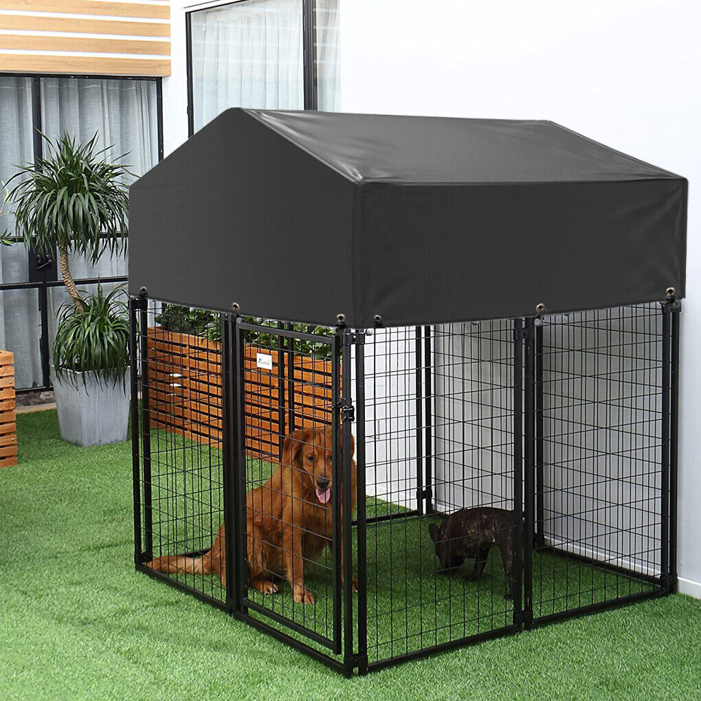 BingoPaw กรงสุนัข Heavy Duty Metal Dog Cage Crate with Cover มุ้งกรง