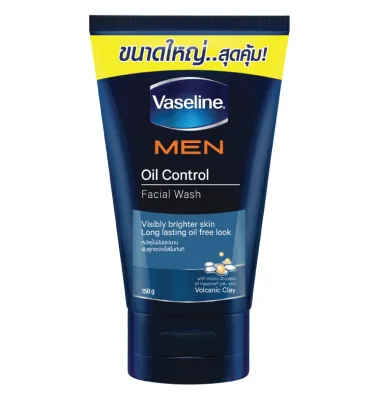 Vaseline Men Facial Face Wash Oil Control Clay 150ml.
