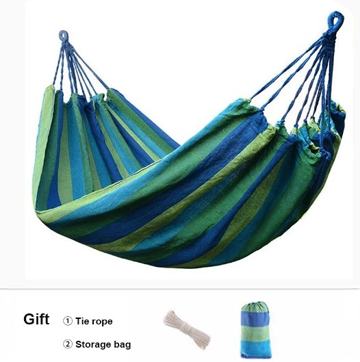 KOETSU 🏕️ Outdoor hammock, canvas bent stick hammock, single hammock with rope storage bag