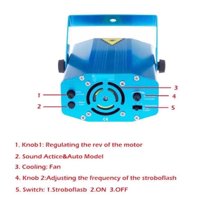 GTEE88ส่งด่วน Mini Laser Stage lighting ไฟเลเซอร์ ไฟปาร์ตี้ ไฟดิสโก้ ไฟ
