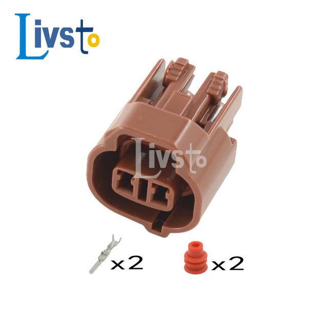 【CW】 Automotive Wire Plug Temperature Sensor Socket 1/5/10 2 Pin