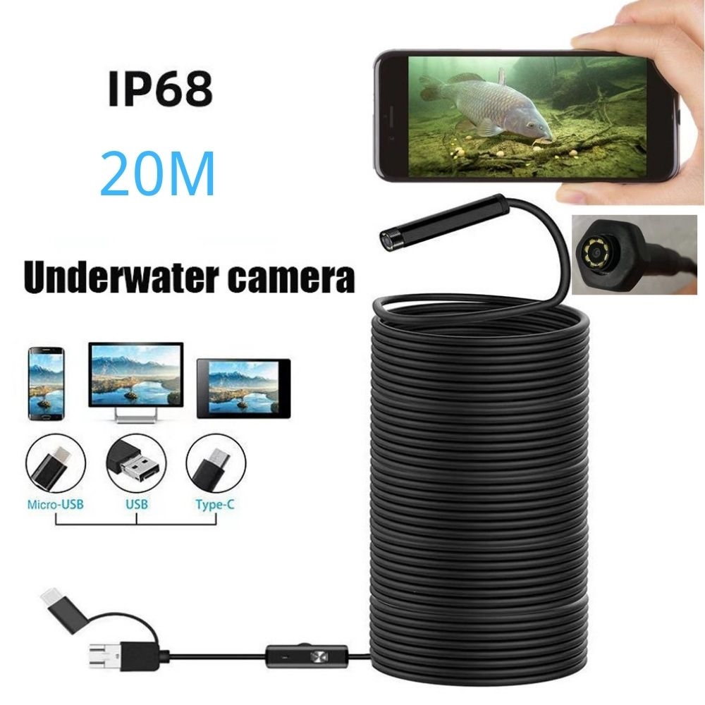 Fish Filter Camera Underwater Fishing Video Camera Fish Finder 20m Mini Hd Underwater ...