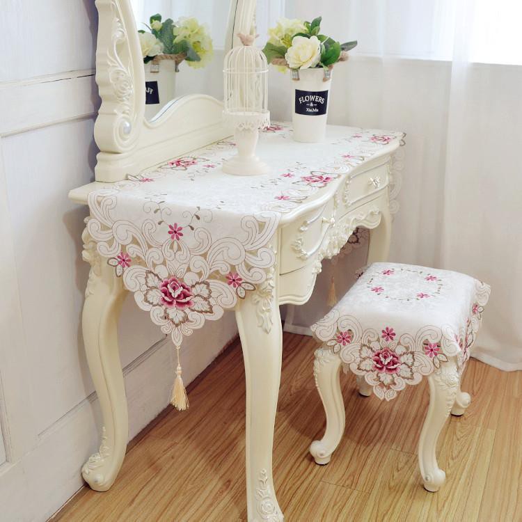 Dressing table cloth dustproof cover towel fabric bedroom dressing