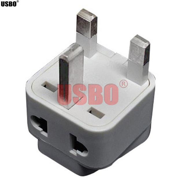 Black White 13A 250V UK HongKong Singapore Malaysia Saudi Arabia electric AC power plug travel