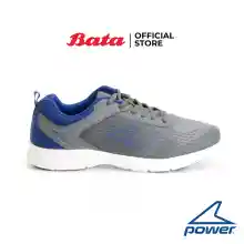 ภาพขนาดย่อของภาพหน้าปกสินค้าBata POWER-MENS รองเท้ากีฬาสำหรับผู้ชาย RUNNING แบบเชือก สำหรับวิ่ง สีเทา รหัส 8382458 Mensneaker จากร้าน Bata บน Lazada