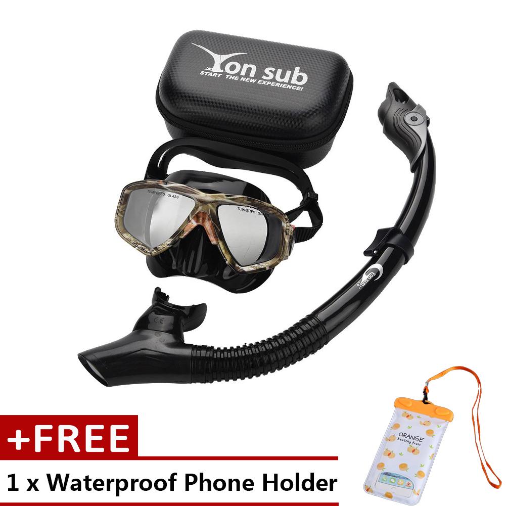 Freegift Yon Sub แว่นตาดำน้ำแว่นปกป้องดวงตา Air หลอดว่ายน้ำวาล์วหายใจ - Intl By Duoqiao