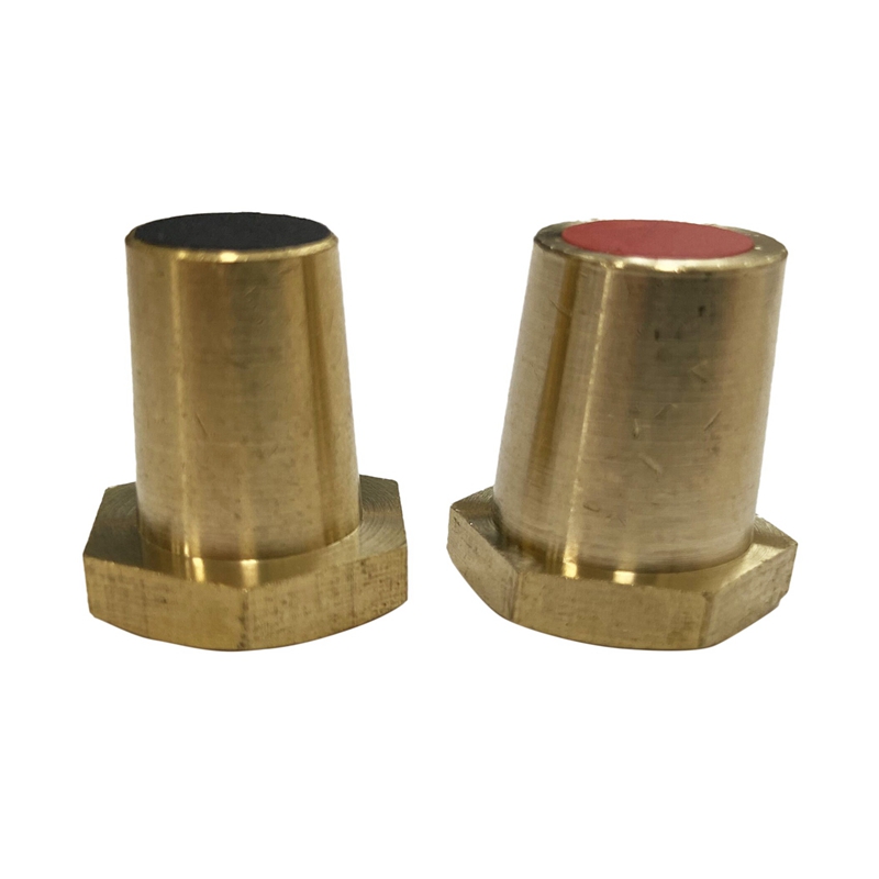 1Pair Battery Charging Side Post Positive Negative 8mm / 0.31Inch Female Brass Battery Cable Terminals
