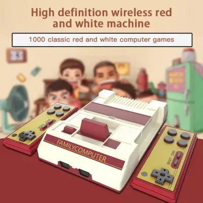 FC COMPACT/ตลับ/famicom/family /แฟมิลี่/เครื่องเล่นวีดีโอเกม 8บิต ราคาโรงงานพร้อมส่ง，บอยเย็น RS-37 เกมคอนโซลสีแดงและสีขาวทีวีสีแดงและสีขาวเครื่อง FC การ์ดครอบครัวคู่การ์ดเกมการ์ดทีวีใบเหลือง,มีครบชุด เล่นได้2คน ต่อtv เล่