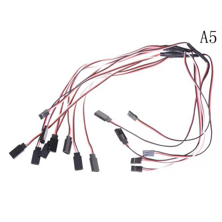 5x Servo Extension Cord Lead Y Wire Receiver Cable For RC Airplane Car.Connector