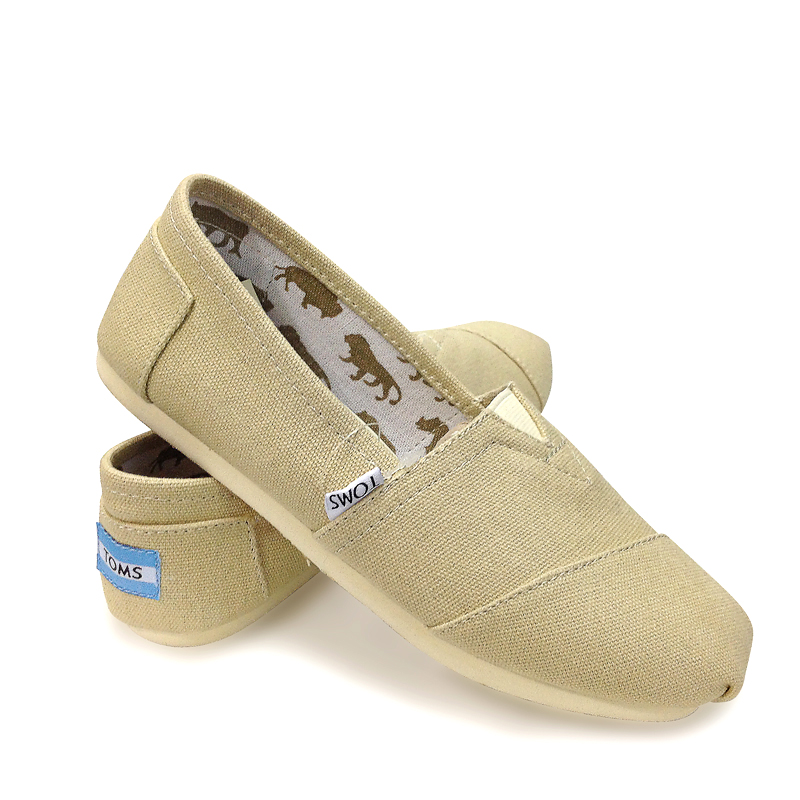 5慧TOMS_ รองเท้าลำลองผู้หญิง แบบสลิปออน (Slip on) รุ่น Classic Ash Canvas รองเท้าลิขสิทธิ์แท้ ราคา  491 บาท*ส่งฟรี