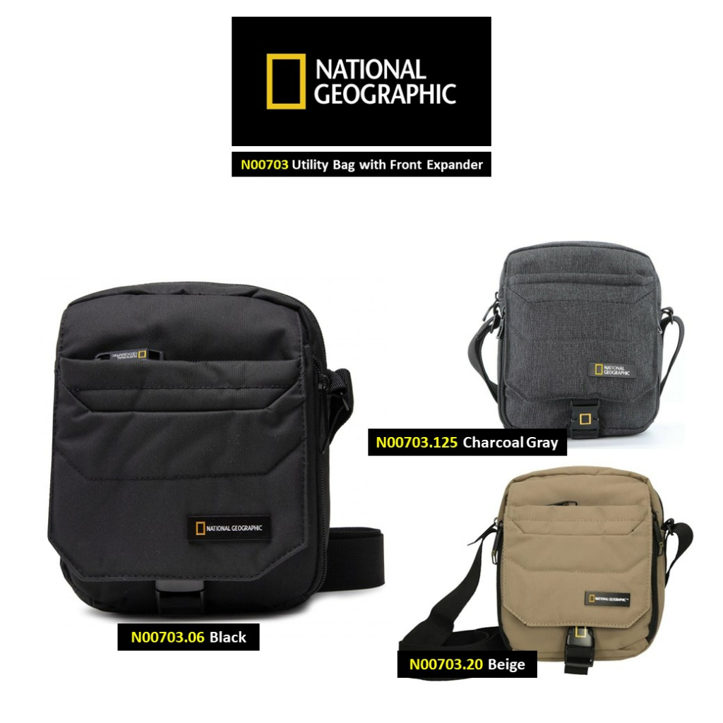 ★NATIONAL GEOGRAPHIC★MINI FLAP BAG NATIONAL GEOGRAPHIC N18383 Mutation Utility Bag กระเป๋าสะพาย