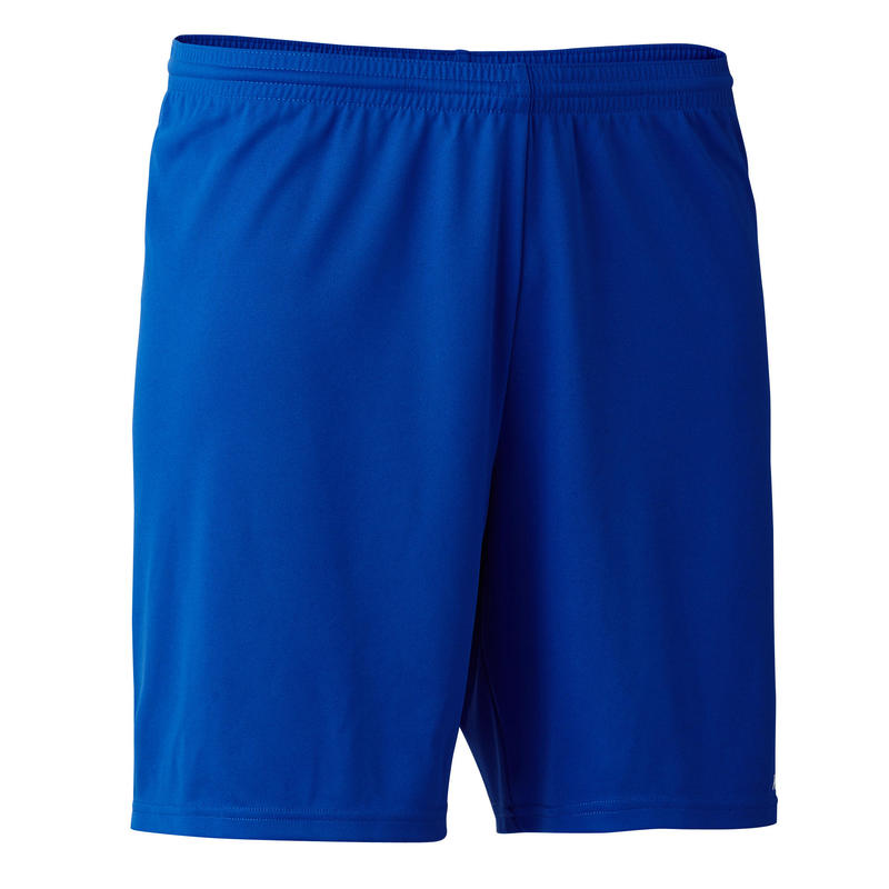 กางเกงฟุตบอลขาสั้นสำหรับผู้ใหญ่รุ่น F100 (สีฟ้า)รองเท้าและเสื้อผ้าสำหรับผู้ชาย