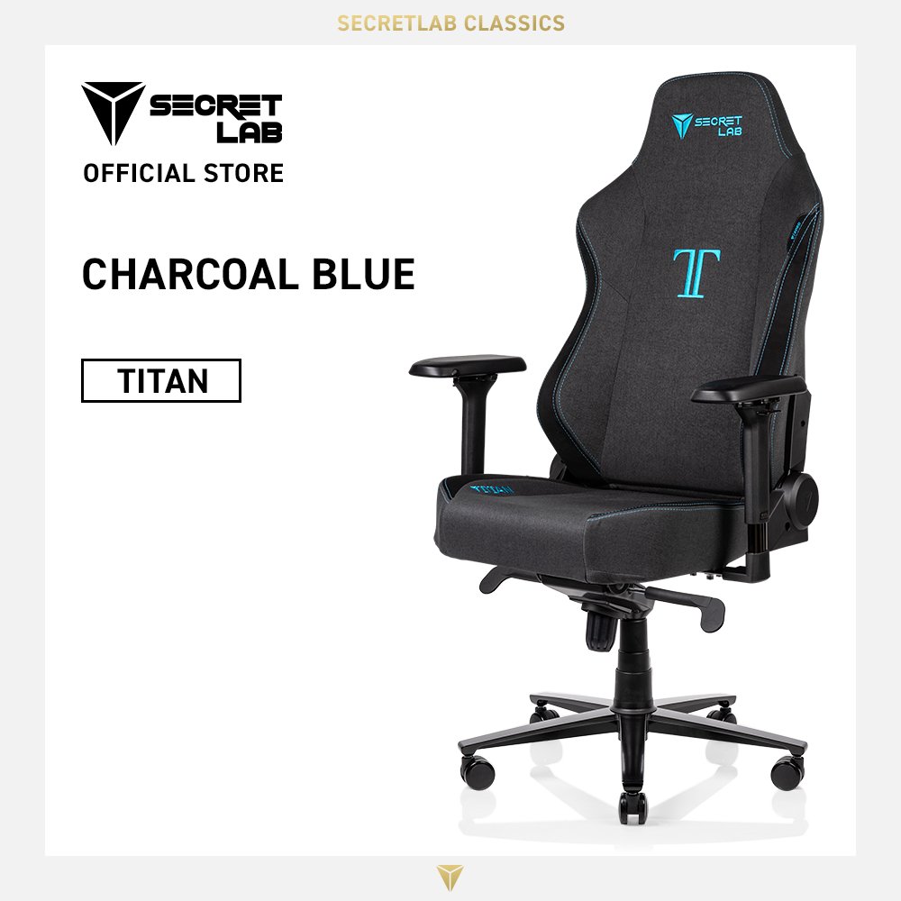 Secretlab TITAN Classic เบาะผ้า SoftWeave™️— สีชาโคลบลู (Charcoal