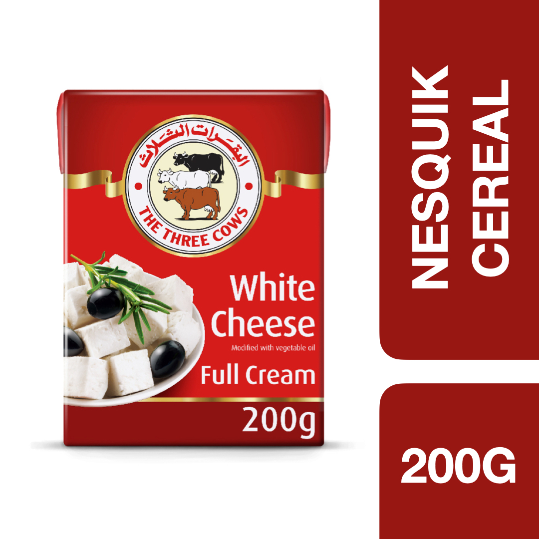 The Three Cows White Cheese 200g ++  เดอะทรีโคว์ไวท์ชีส เฟต้าชีส 200 กรัม