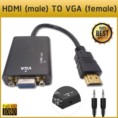 ตัวแปลงสาย HDMI เป็น VGA (F) +AV Stereo - Converter HDMI TO VGA (F) +AV Stereo