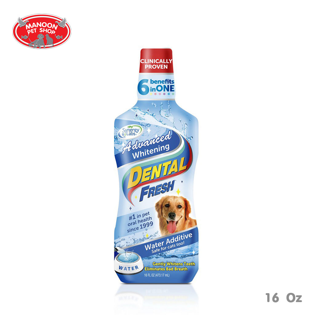 [MANOON] Dental Fresh Advenced Whitening 17oz (503ml) น้ำยาลดกลิ่นปากสุนัขสูตรฟันขาว