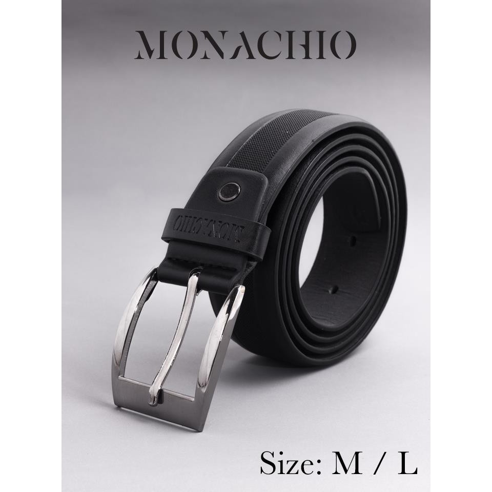 MONACHIO เข็มขัดหนังสำหรับผู้ชาย เข็มขัดแฟชั่น เข็มขัดหนัง Men's Leather Belt