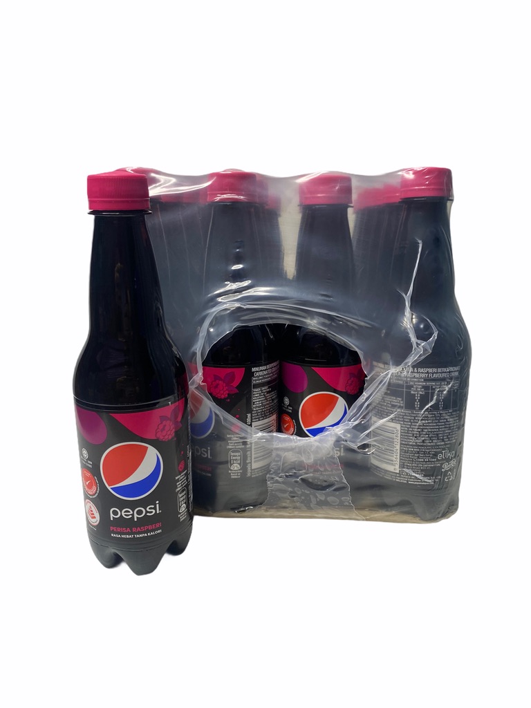 PEPSI BLACK RASPBERRY รส ราสเบอร์รี่ สินค้านำเข้าจากมาเลเซีย 400ml 1ถาด/บรรจุ 24 ขวด ราคาส่ง ยกถาด สินค้าพร้อมส่ง